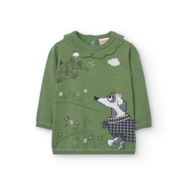 Boboli Knitwear Klänning Grönt 24 Months