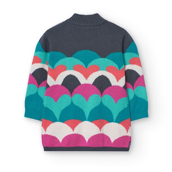 Boboli Knitwear Hearts Kjole Flerfarvet 18 Months