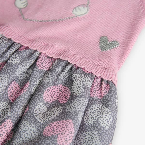 Boboli Knitwear Combined Klänning Rosa 3 Years