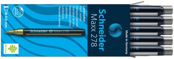 Schneider Paint Marker Maxx 278 0,8mm Silver 10 Styck