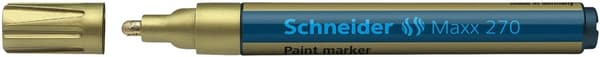 Schneider Paint Marker Maxx 270 1-3mm Guld 10 Styck