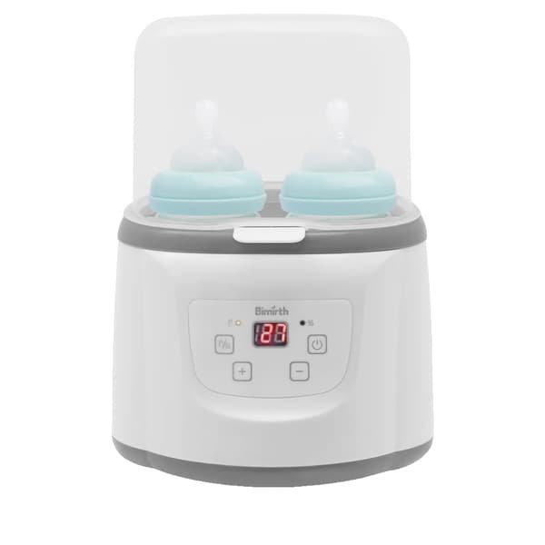 Bärbar Babyflaskvärmare, Temperaturjusterbar, BPA-fri Material,220V