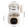 Miniatyrbillede 2 af 2: Baby Kedel, Justerbar Temperaturinterval, Langtidsholdbar Termostatfunktion,220V, HVID