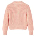 Miniatyrbild 2 av 2: Stickad kofta för barn blandad rosa 116