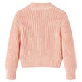 Miniatyrbild 2 av 2: Stickad kofta för barn blandad rosa 92