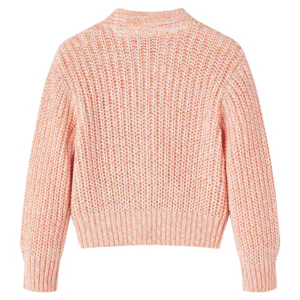 Stickad kofta för barn blandad rosa 140