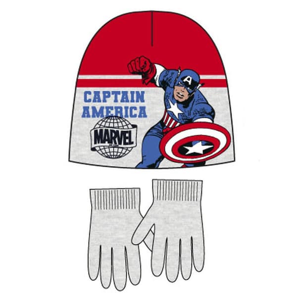 Captain America Mössa & Handskar för Barn