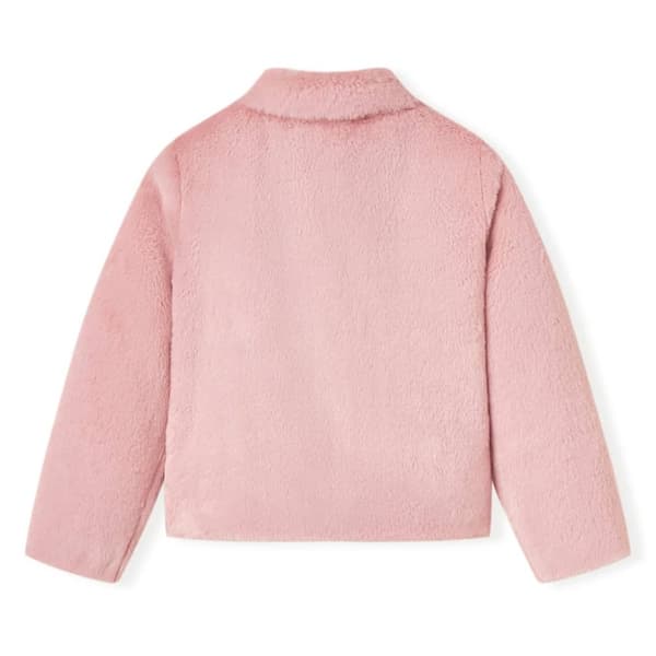 Kappa för barn konstpäls rosa 116