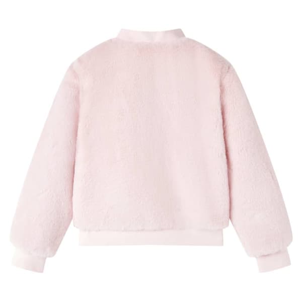 Jacka för barn konstpäls rosa 116