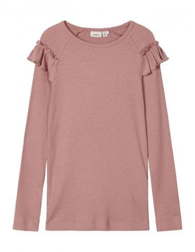 SLIM FIT RIBBAD LÅNGÄRMAD T-SHIRT