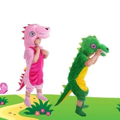 Dinosauriedräkt Unisex Barn drakdräkt utklädning dinosaurie drake mysdress