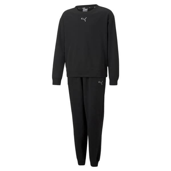 Puma Uppsättning Loungewear Fl Svart 5-6 Years