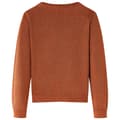 Miniatyrbillede 2 af 7: Strikket cardigan til børn str. 128 cognacfarvet