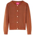 Miniatyrbillede 1 af 7: Strikket cardigan til børn str. 92 cognacfarvet