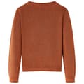 Miniatyrbillede 2 af 7: Strikket cardigan til børn str. 116 cognacfarvet