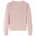 Miniatyrbillede 2 af 7: Strikket cardigan til børn str. 116 strik lyserød