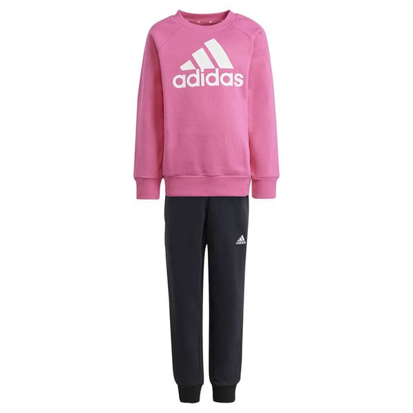 Adidas Essentials Logo Fleece Set Rosa 7-8 Years Pojke