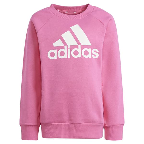 Adidas Essentials Logo Fleece Set Rosa 7-8 Years Pojke