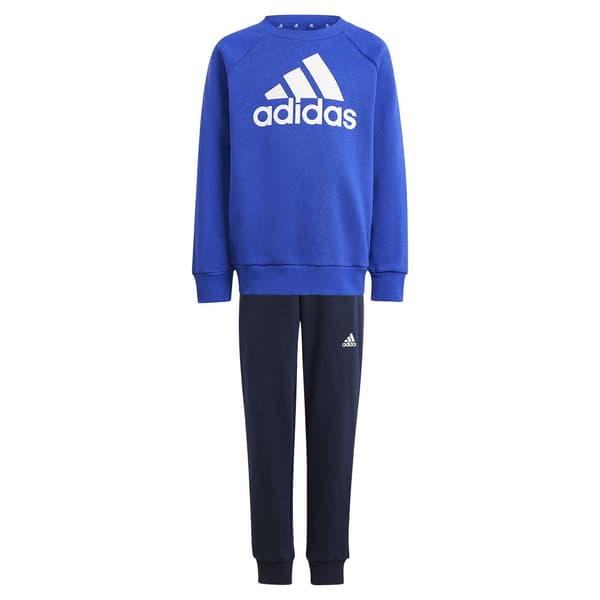 Adidas Essentials Logo Fleece Set Blå 3-4 Years Pojke