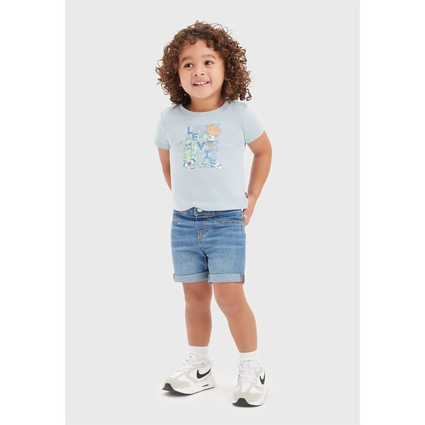 Levi´s ® Kids Critter Stacked Logo Kortärmad Uppsättning Blå 12 Months