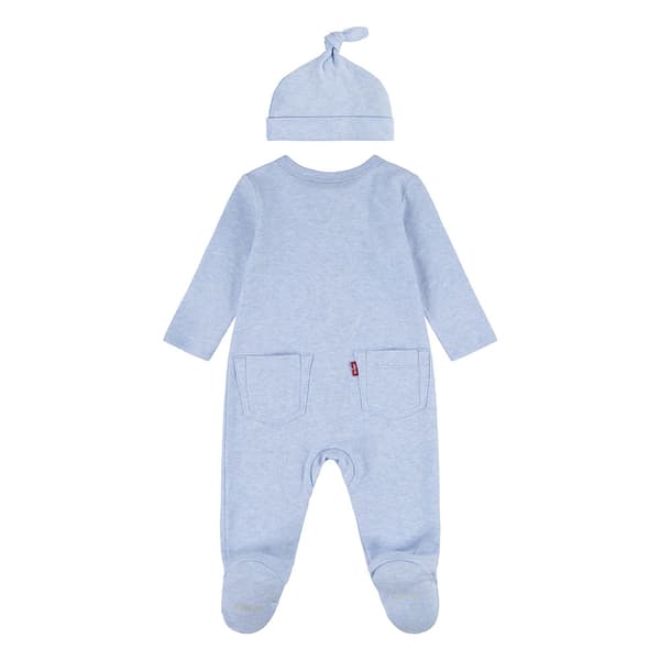 Levi´s ® Kids Footed Coverall Langærmet Sæt Blå 9 Months