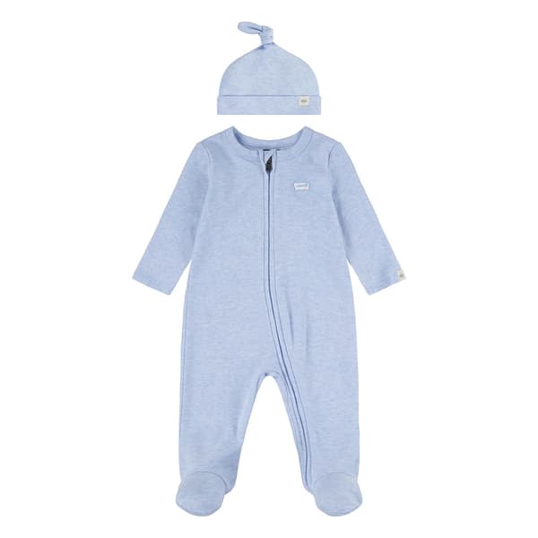 Levi´s ® Kids Footed Coverall Langærmet Sæt Blå 9 Months