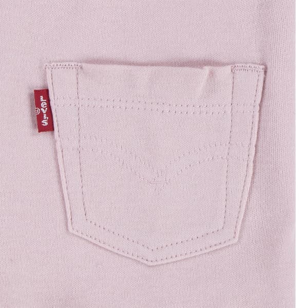 Levi´s ® Kids Footed Coverall Långärmad Uppsättning Rosa 3 Months