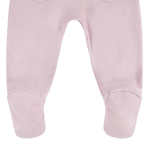 Levi´s ® Kids Footed Coverall Långärmad Uppsättning Rosa 3 Months