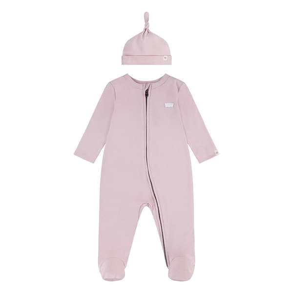 Levi´s ® Kids Footed Coverall Långärmad Uppsättning Rosa 3 Months
