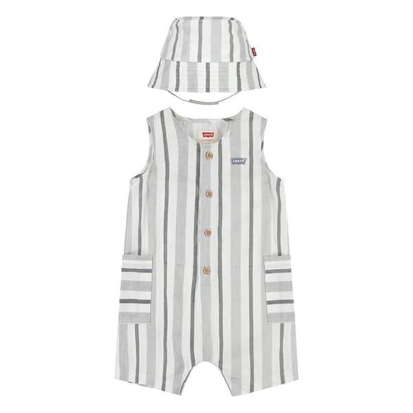 Levi´s ® Kids Stripe Romper Set Utan ärmar Flerfärgad 3 Years