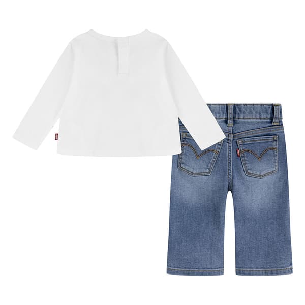 Levi´s ® Kids Långärmad Uppsättning 2 Enheter Vit,Blå 18 Months