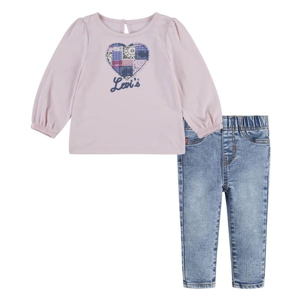 Levi´s ® Kids Puffer Set Rosa 24 Months