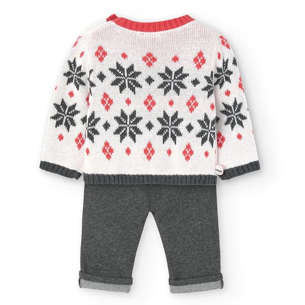 Boboli Knit Langærmet Sæt Flerfarvet 3 Months