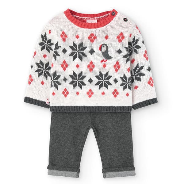 Boboli Knit Långärmad Uppsättning Flerfärgad 3 Months