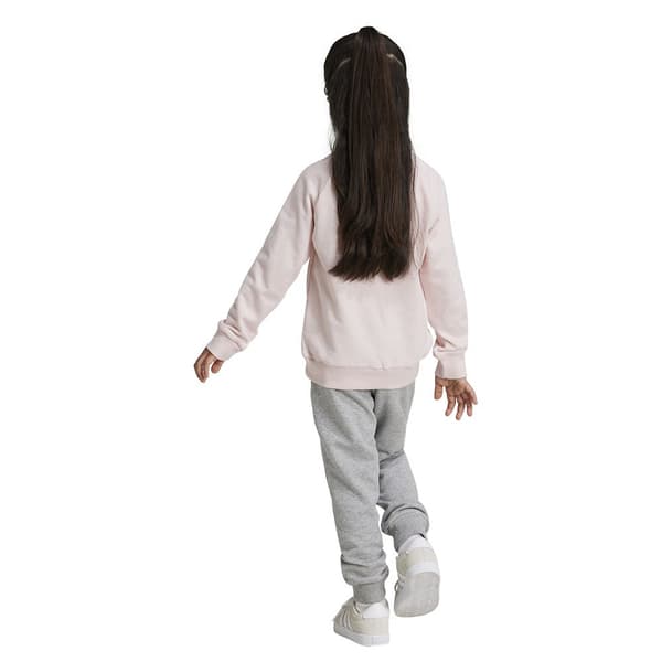 Adidas Essentials Logo French Terry Sæt Grå,Rosa 6-7 Years Dreng