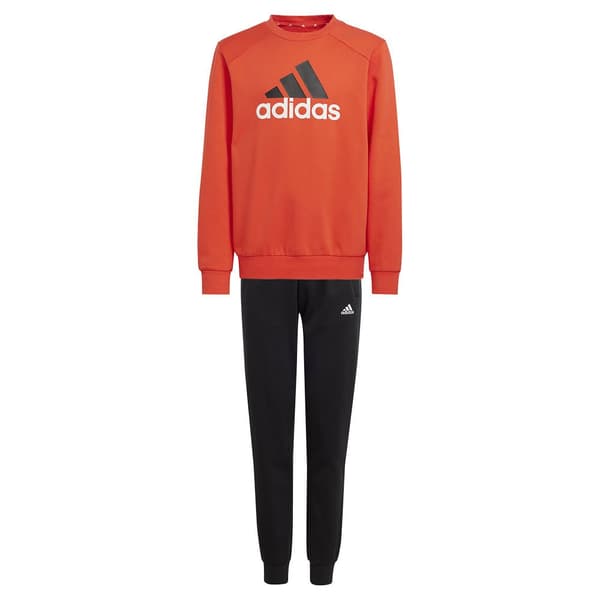 Adidas Essentials Big Logo Fleece Jogger Set Orange 15-16 Years Pojke