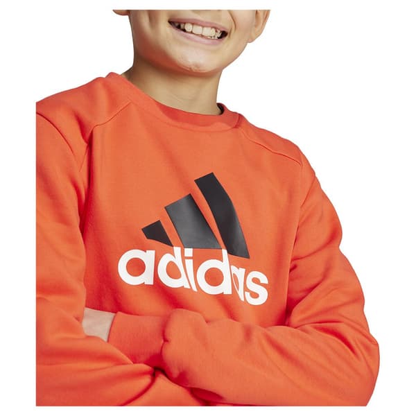Adidas Essentials Big Logo Fleece Jogger Set Orange 15-16 Years Pojke
