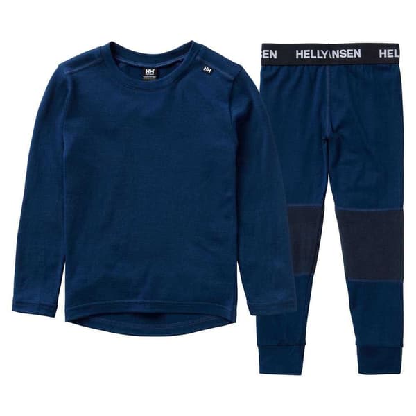 Helly Hansen Merino Sæt Blå 4 Years Dreng