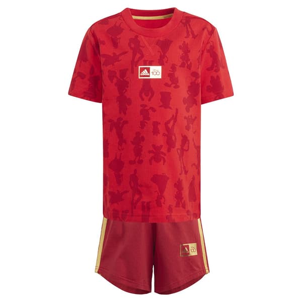 Adidas Disney 100 Set Röd 5-6 Years Pojke