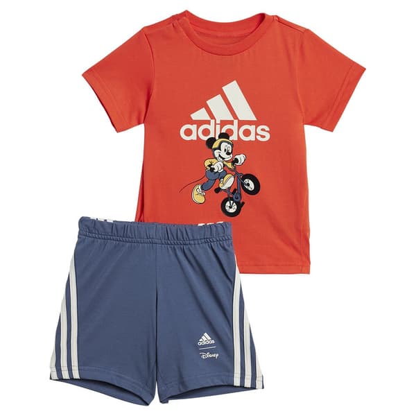 Adidas Disney Mickey Mouse Set Röd,Grå 6-9 Months Pojke