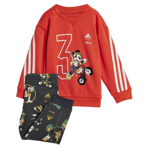 Adidas Disney Mickey Mouse Joggers Set Orange,Grå 12-24 Months Pojke