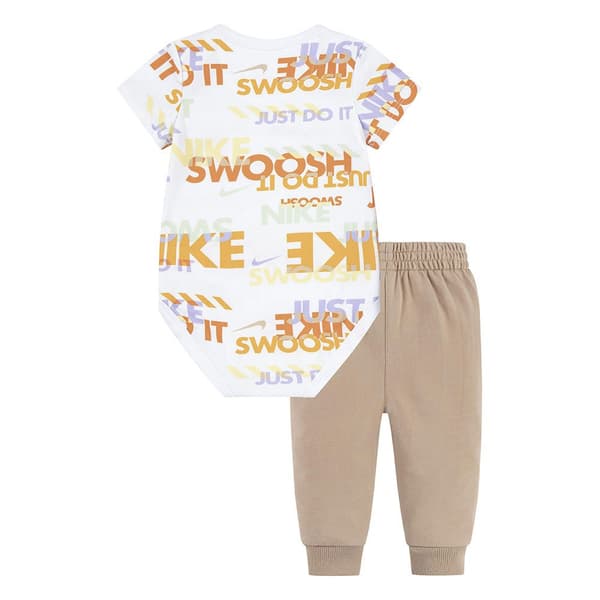 Nike Kids Nsw Playful Expl Aop Set Beige 6 Months Pojke