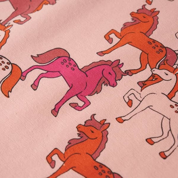 Pyjamas med långa ärmar för barn ljusrosa 116