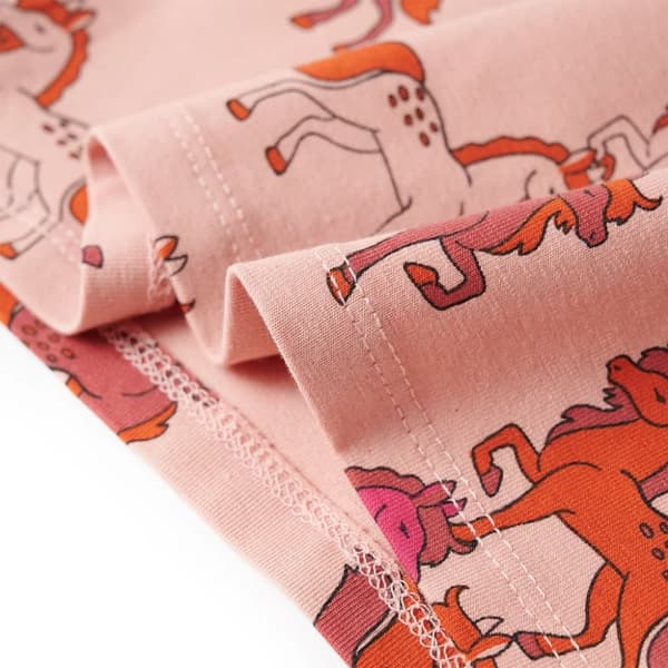 Lasten pitkähihainen pyjama vaaleanpunainen 92