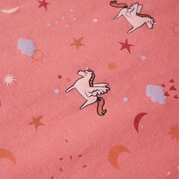 Lasten pitkähihainen pyjama vanha pinkki 92
