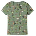 Pikkukuva 3 / 10: Lasten lyhythihainen pyjama vaalea khaki 116