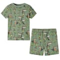 Pikkukuva 1 / 10: Lasten lyhythihainen pyjama vaalea khaki 116