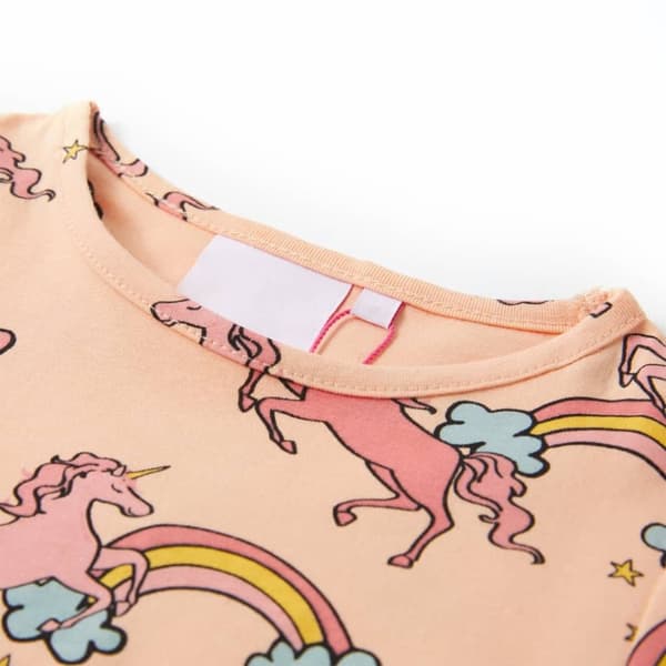 Pyjamas til børn str. 128 korte ærmer orange
