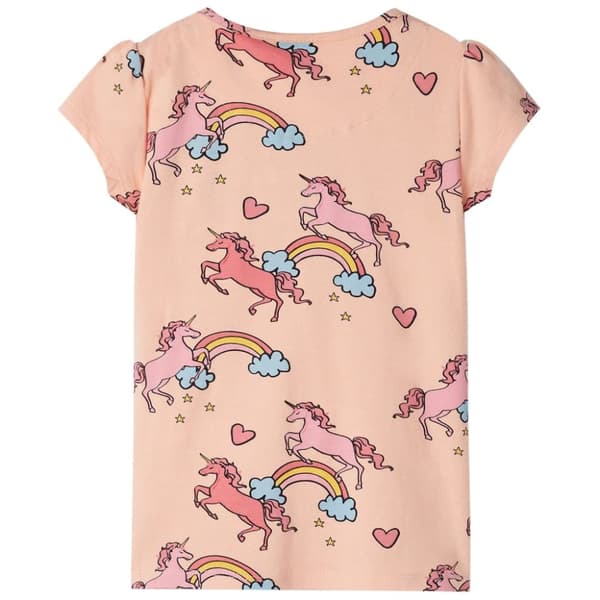Barnpyjamas med korta ärmar ljus orange 104