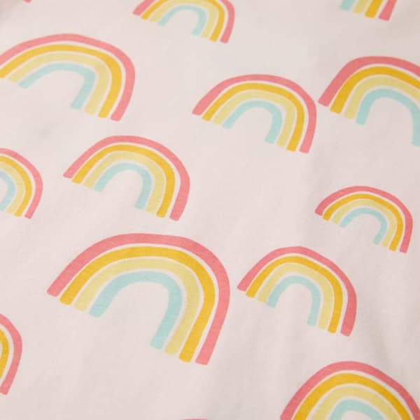 Barnpyjamas med korta ärmar blekrosa 116